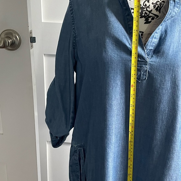 Anthropologie Cloth & Stone Chambray Tunic Dress - Picture 10 of 12